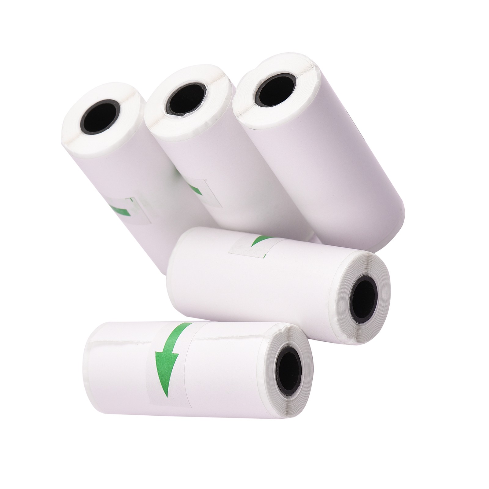 5pcs Thermal Paper Rolls Clear Adhesive Sticker Paper For Photo Printing For