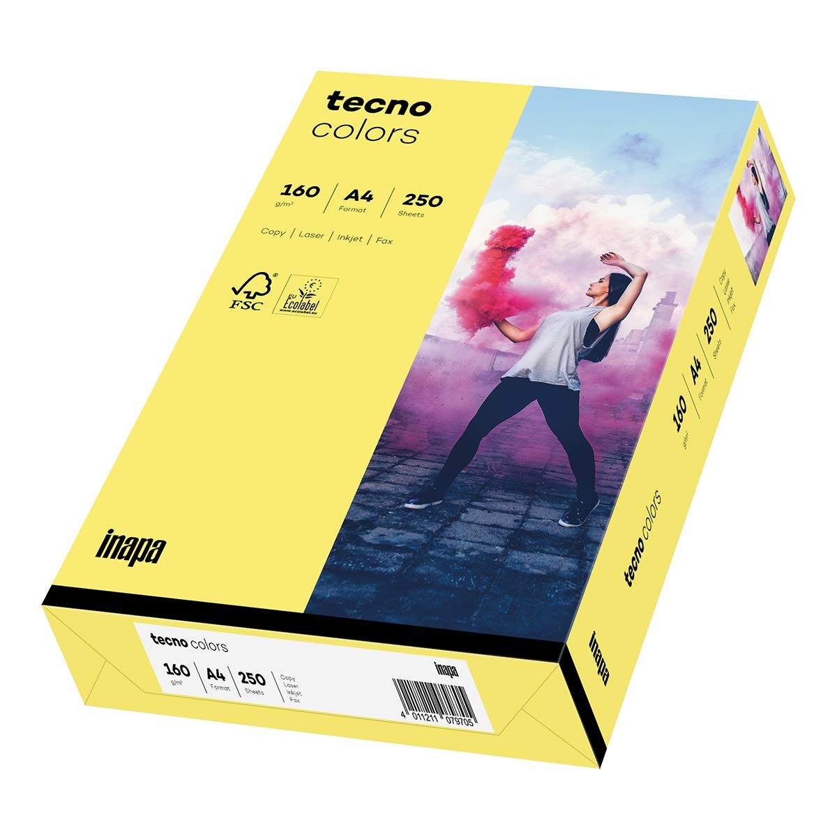 Coloured Printer Paper, Colourful Paper Tecno Colors 160gsm, A4, 250 Sheets, M…
