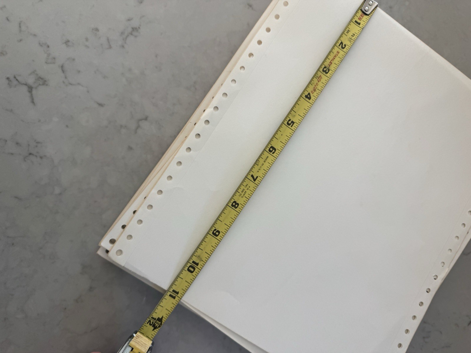 Vtg80s Dot Matrix Continuous Computer Printer Paper Old Stock Hundreds Of Sheets