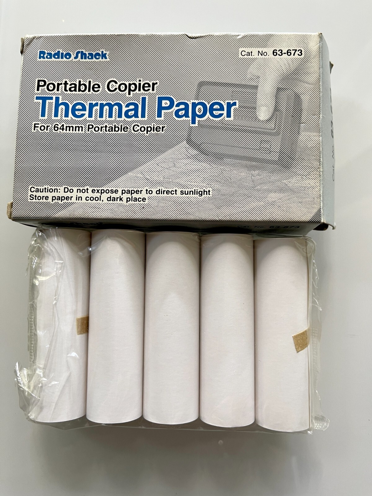 Vtg. Radio Shack Portable Copier Thermal Paper #63-673 for 64mm Portable Copier