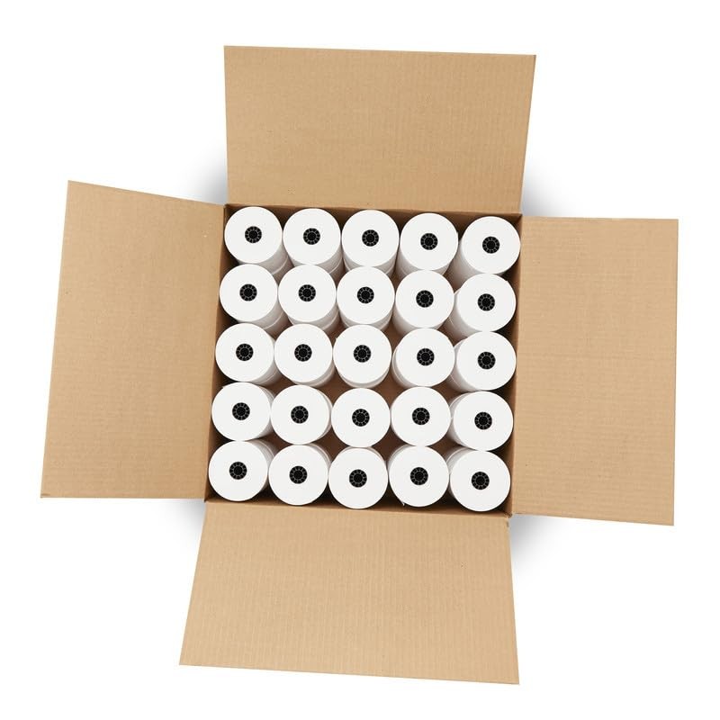 (50 Rolls) 3″ x 165′ 1-Ply Bond Receipt Paper POS Cash 3 x 165, white