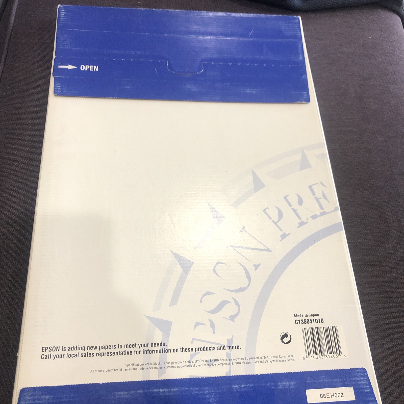 Epson Photo Quality Ink Jet Paper 11.0” X 17.0” 100 Sheets Brand New