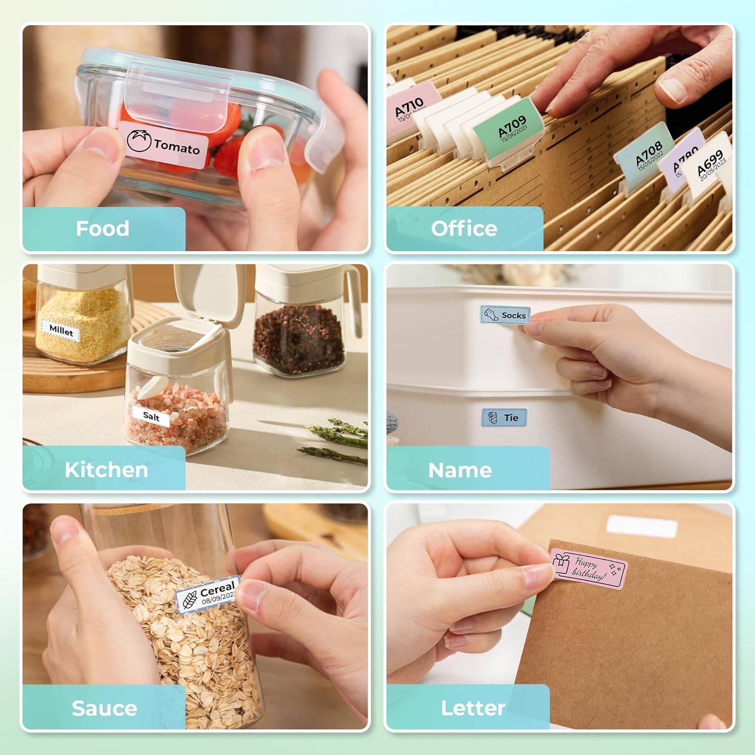 NELKO Genuine P21 Label Maker Tape, Adapted Label Print Paper, 14x40mm