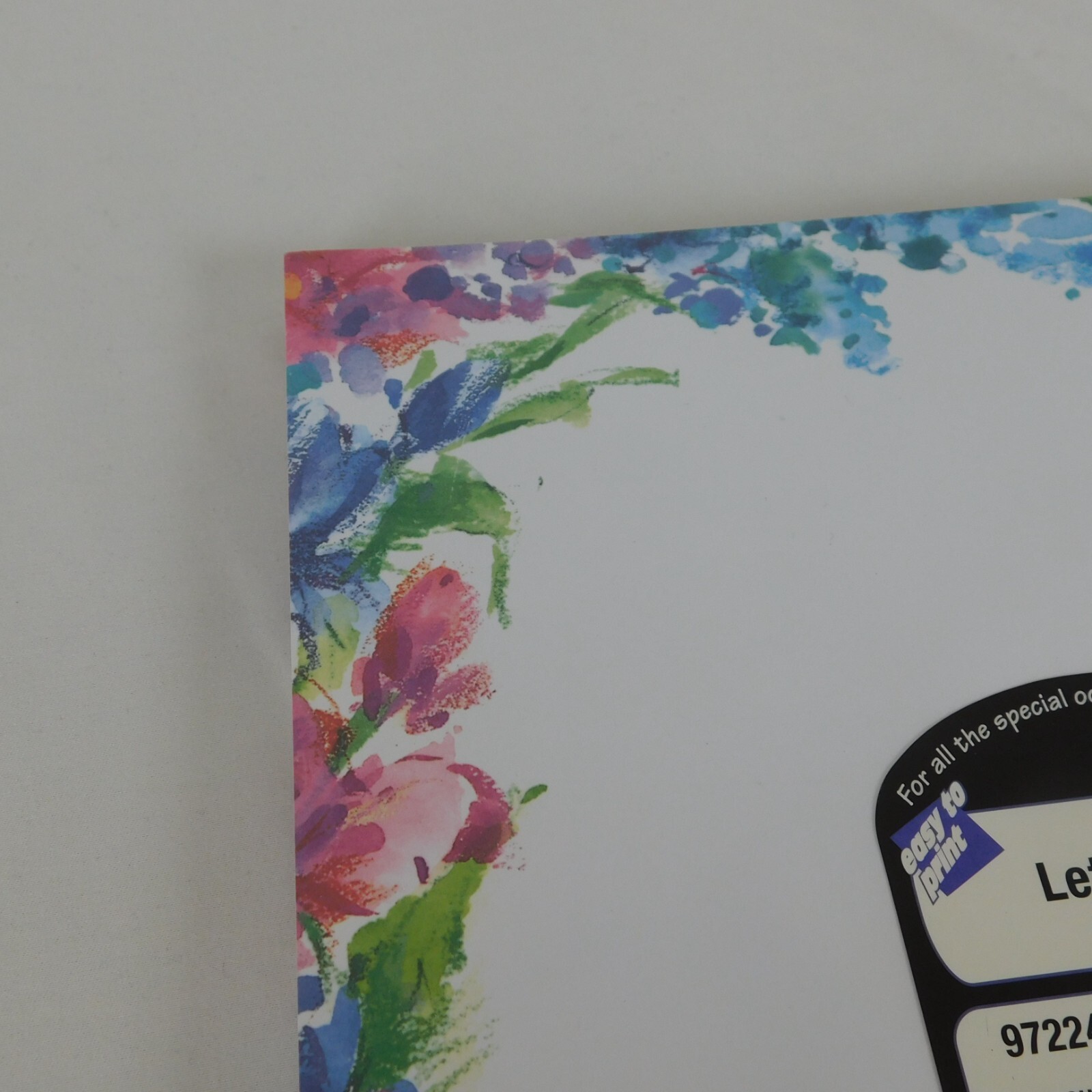 Bright Floral Letterhead 8.5 x 11 Great Papers 100 Sheets New in Package Printer
