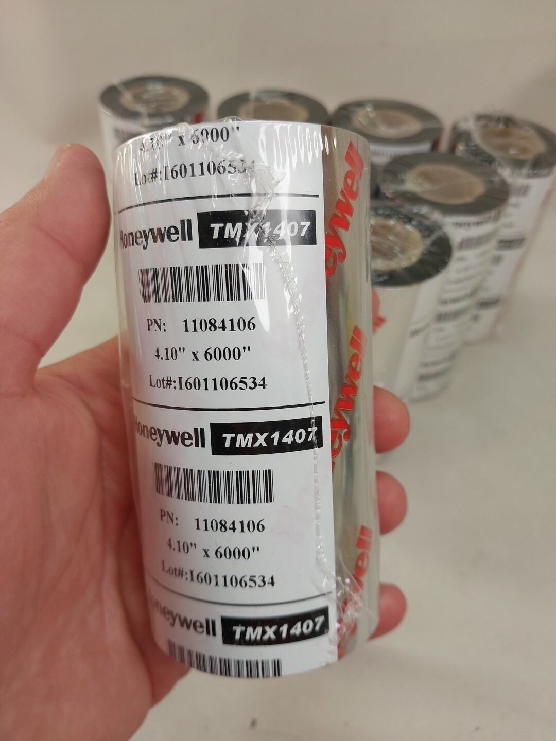PACK OF 10! Intermec HONEYWELL TMX1407 WAX RIBBONS 4.1″ X 6000″ PN 11084106