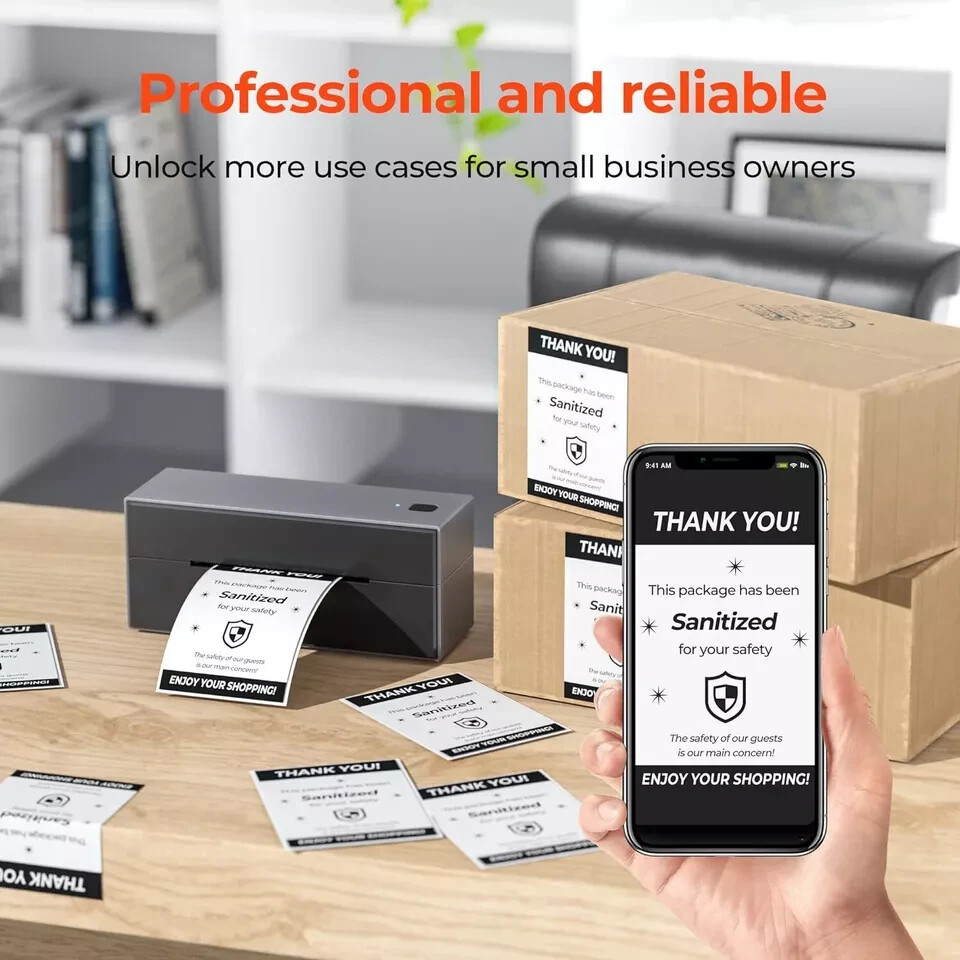 5000PCS 4×6″ Fan-Fold Direct Thermal Shipping Paper Address Label Sticker Paper