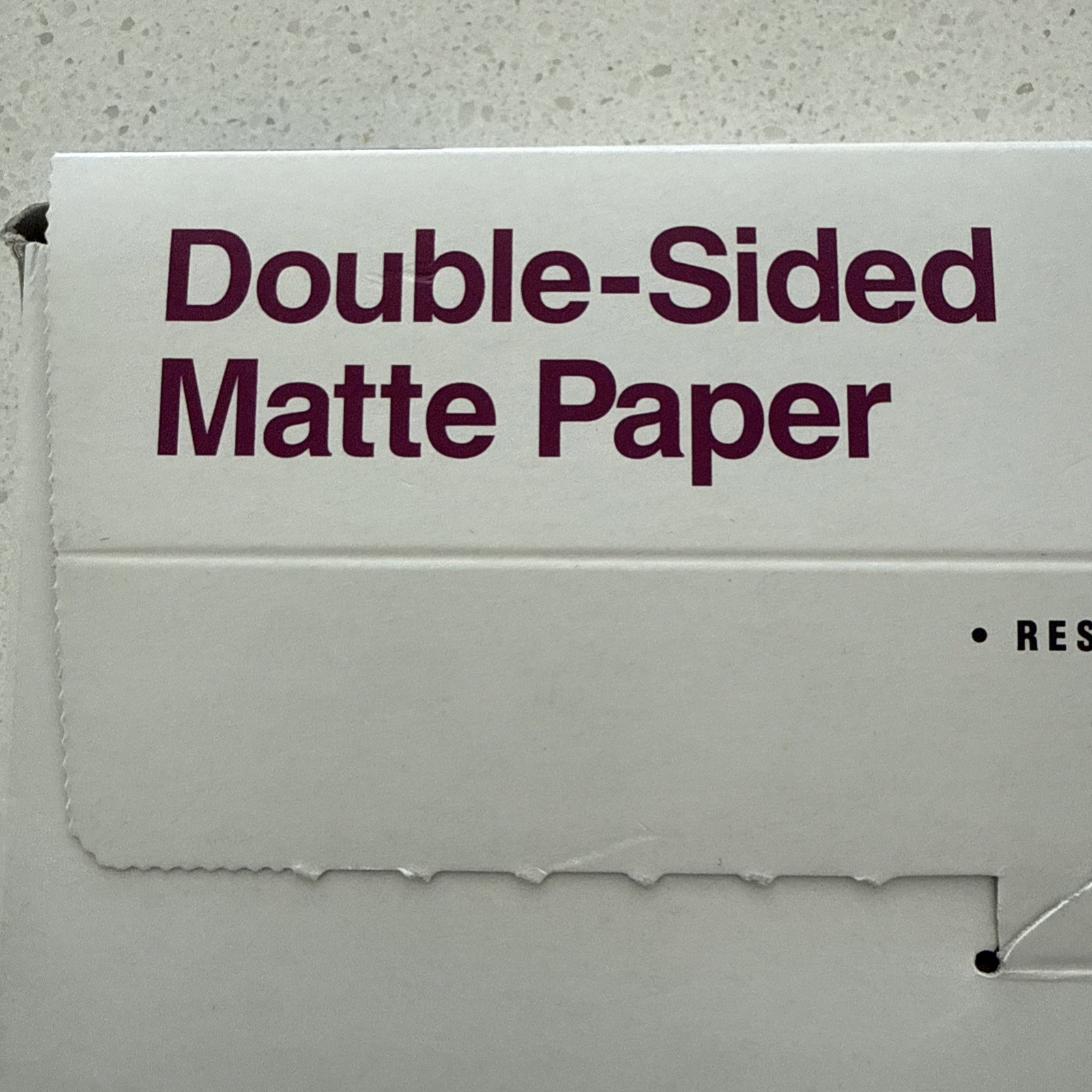 Premium Matte Presentation Paper 9.7 mil 8.5×11″ 47 lb Matte White Double Side