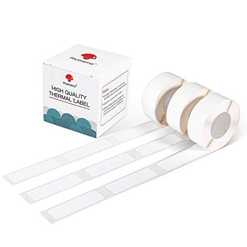 D30 Thermal self-Adhesive Label, 3/8″ X 1 1/2″ (12mm X 40mm) 12mmx40mm White