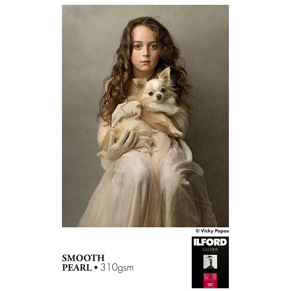 Ilford Galerie Prestige Smooth Pearl Inkjet Paper, 310 gsm, 8.5×11″, 30 Sheets