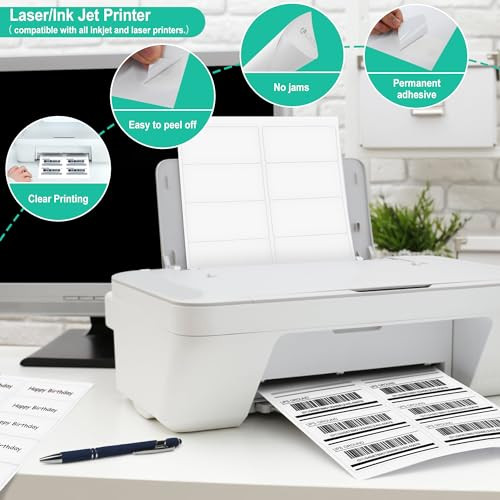 2″ x 4″ Mailing Labels 10 per Sheets Total 300 Labels, Printable White