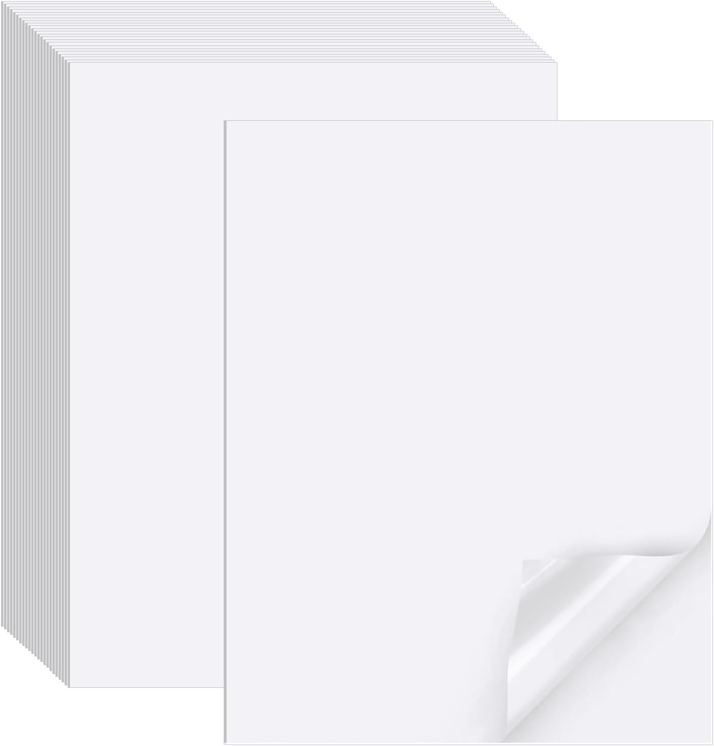 Printable Sticker Paper for Inkjet Printer, 150 Sheets 8.5″ X11” Matte Stick…