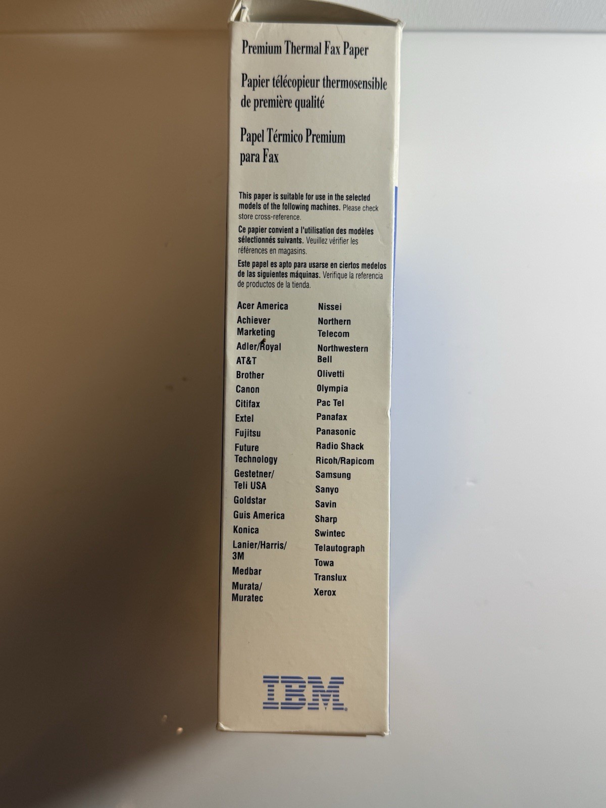 IBM PC Compact Printer Paper Thermal Paper 8 1/2 wide 30m Long Roll – 2 Rolls