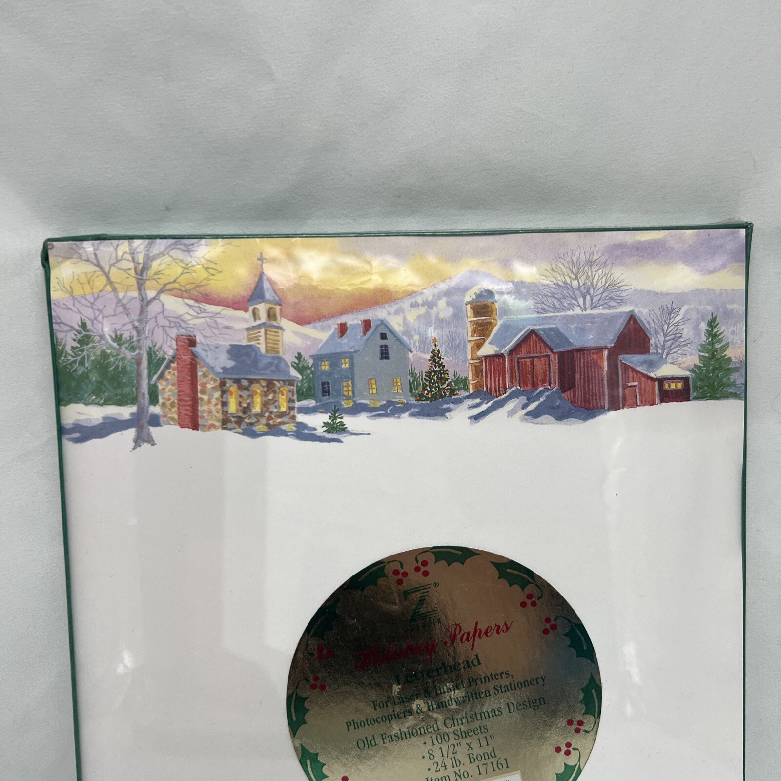Vintage Z GRAFIX~100 Sheets of 8.5″x11″ HOLIDAY PAPERS for LASER & INJET New