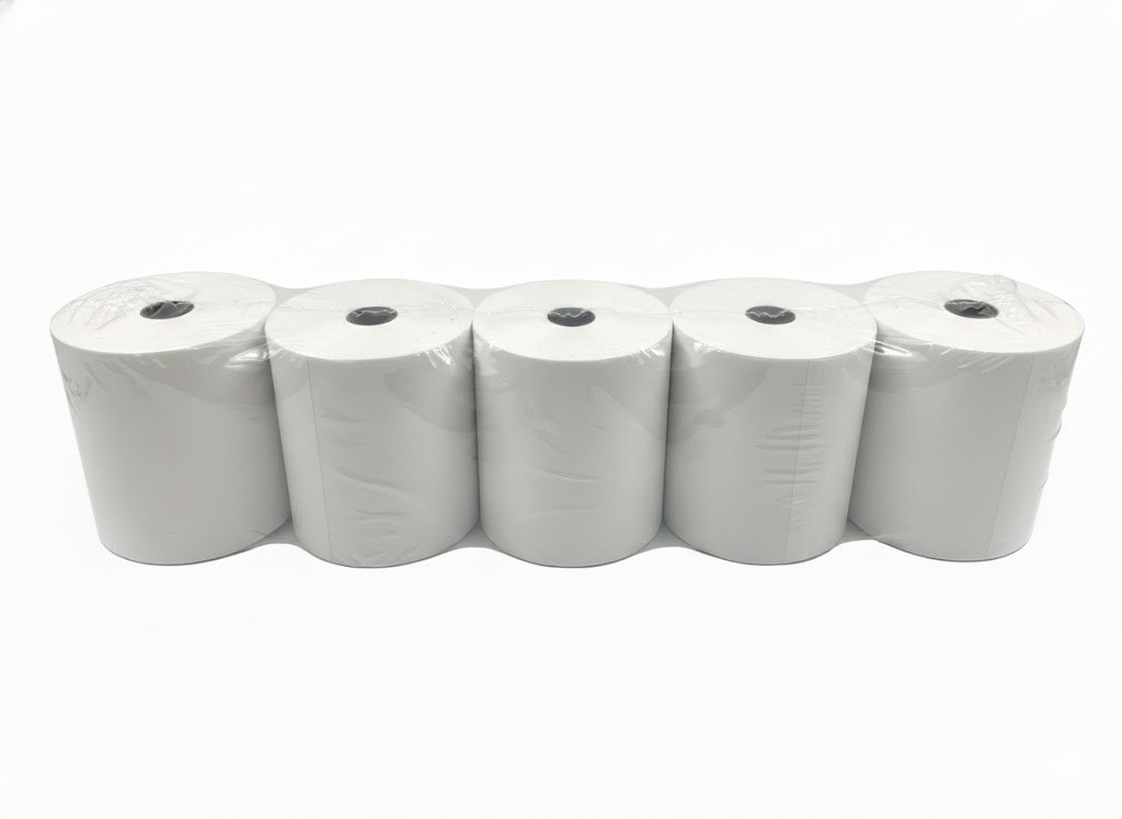 80mm (3-1/8″) WIDTH 58m (190′) LENGTH Thermal Paper 5 Rolls Pack Fits All POS