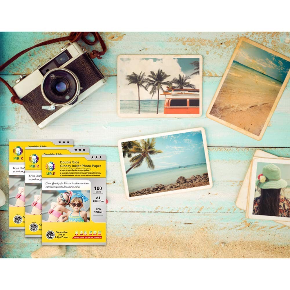 120gsm/sqm A4 Double Sided Matt Printable 100 Sheets Photo Paper Double Matt P…