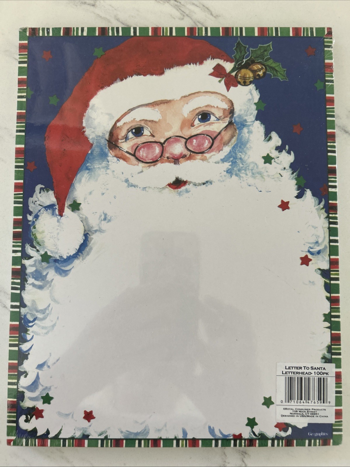 Holiday Letter Festive design Computer Paper 100 Sheets New & Sealed Santa