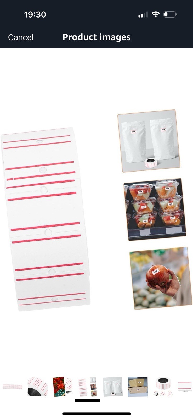 Crisp Printing Self Adhesive Tags 10 Rolls Blank Labels White Sticker Paper for