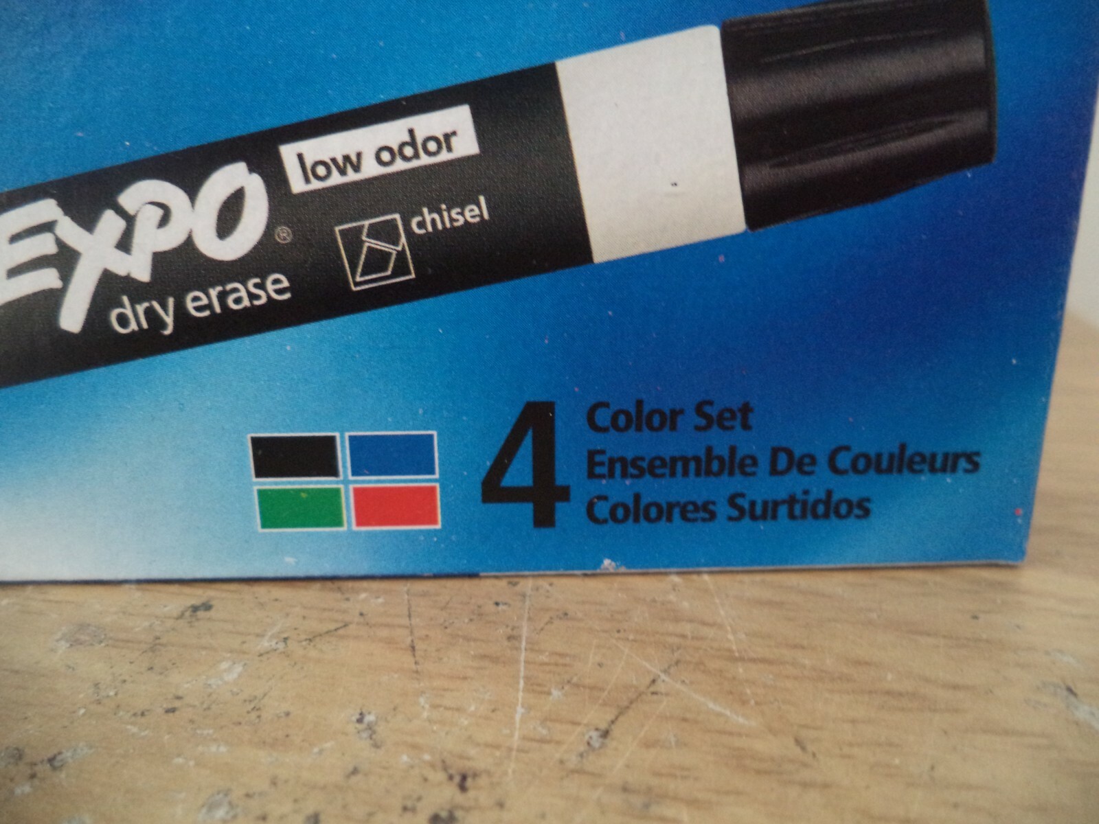 2 EXPO Low-Odor Dry Erase Markers,Chisel Tip, Assorted Colors U GET 2 – 4-Count