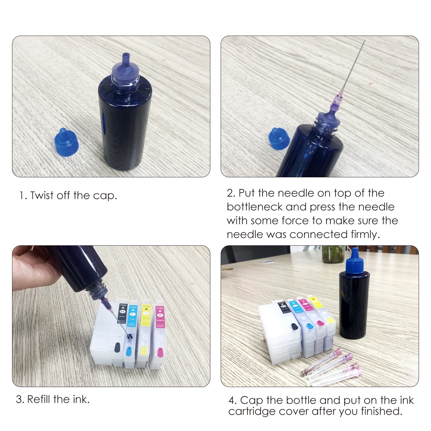 KOALA Ink Refill Kit Fit Epson Ink 212 288 XP-4105 4100 WF-2850 2830 XP 446 330