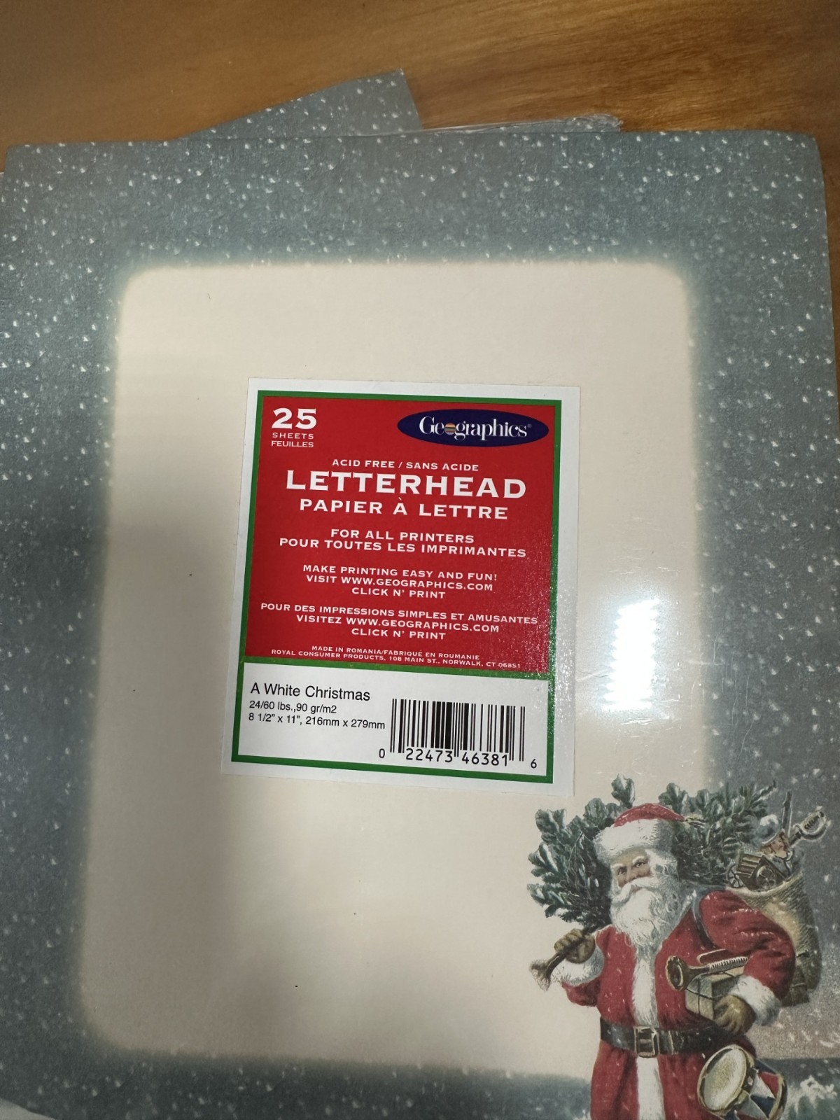 Christmas letterhead paper, 3 packs all new