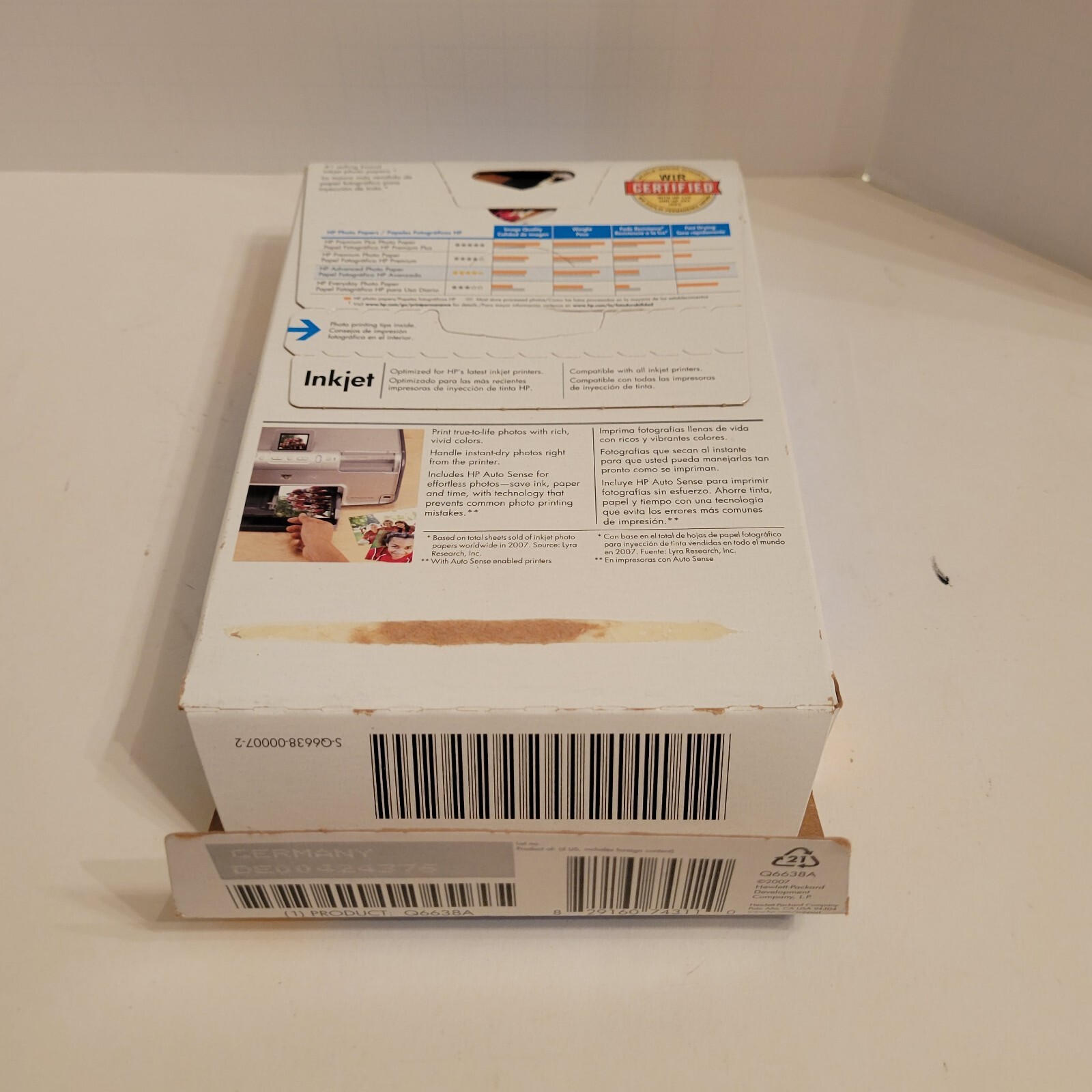 Hewlett Packard Q6638A 4 x 6 inch Glossy Printer Paper – 100 Sheets