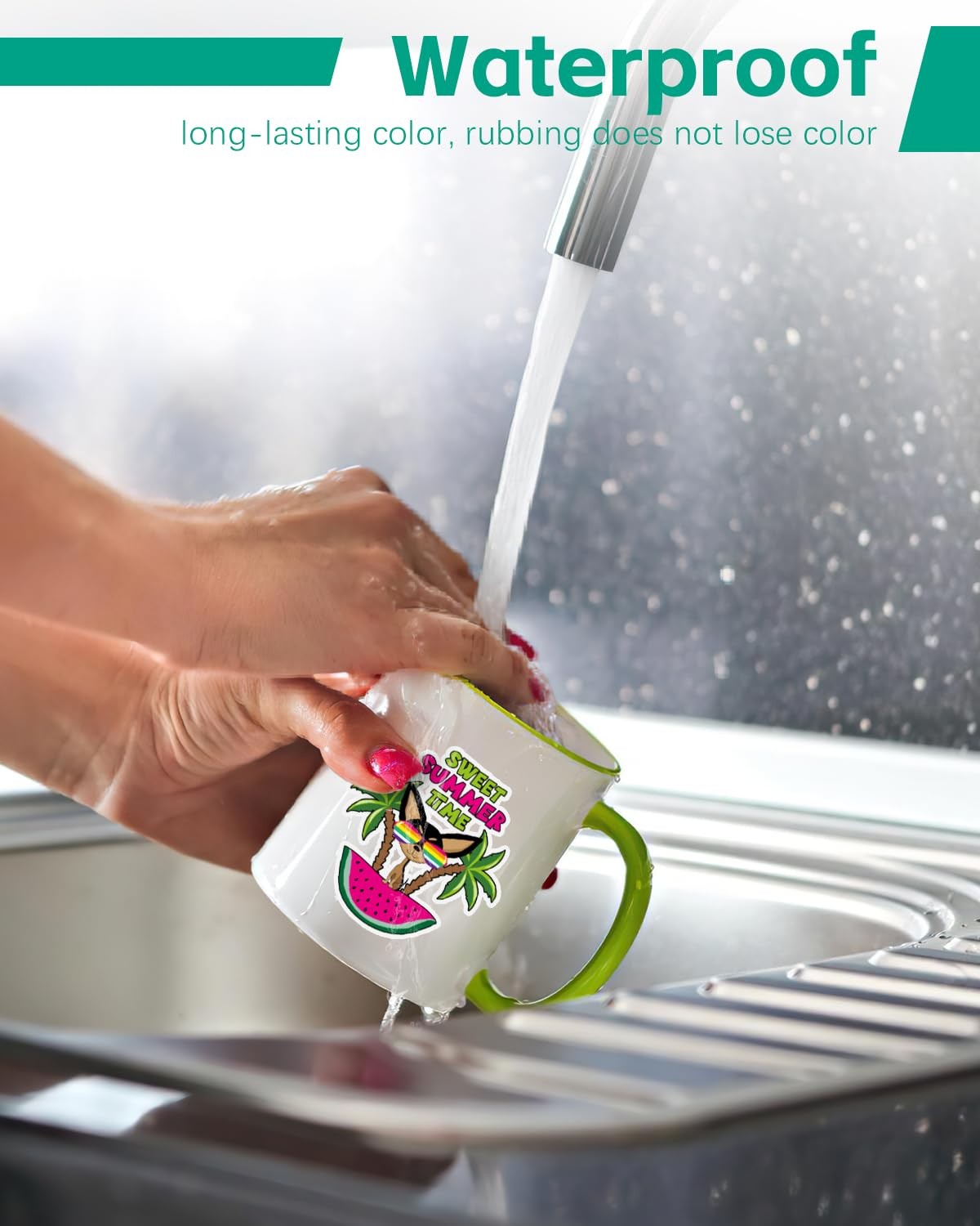 Colemoly Sublimation Sticker Paper30 Sheets Glossy White Waterproof Stickers …