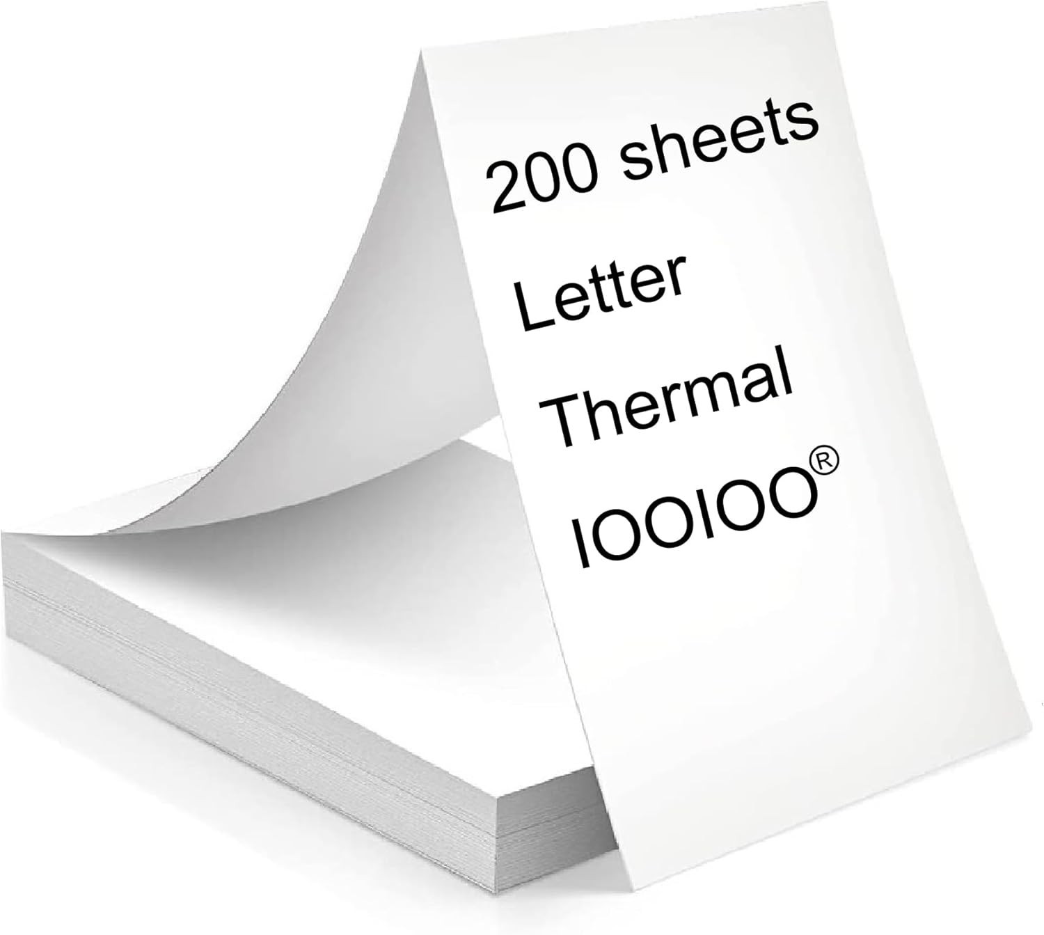 BPA/BPS Free Thermal Printer Paper, 200 Sheets 8.5×11 for Home & Office Use