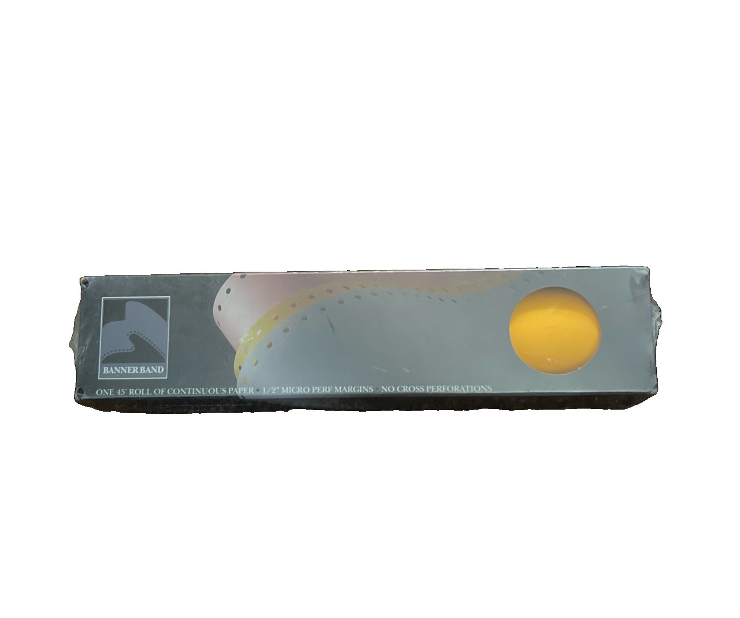 Banner Band -Neon Orange 45′ Foot Roll Continuous Paper.For Banners,Signs & More