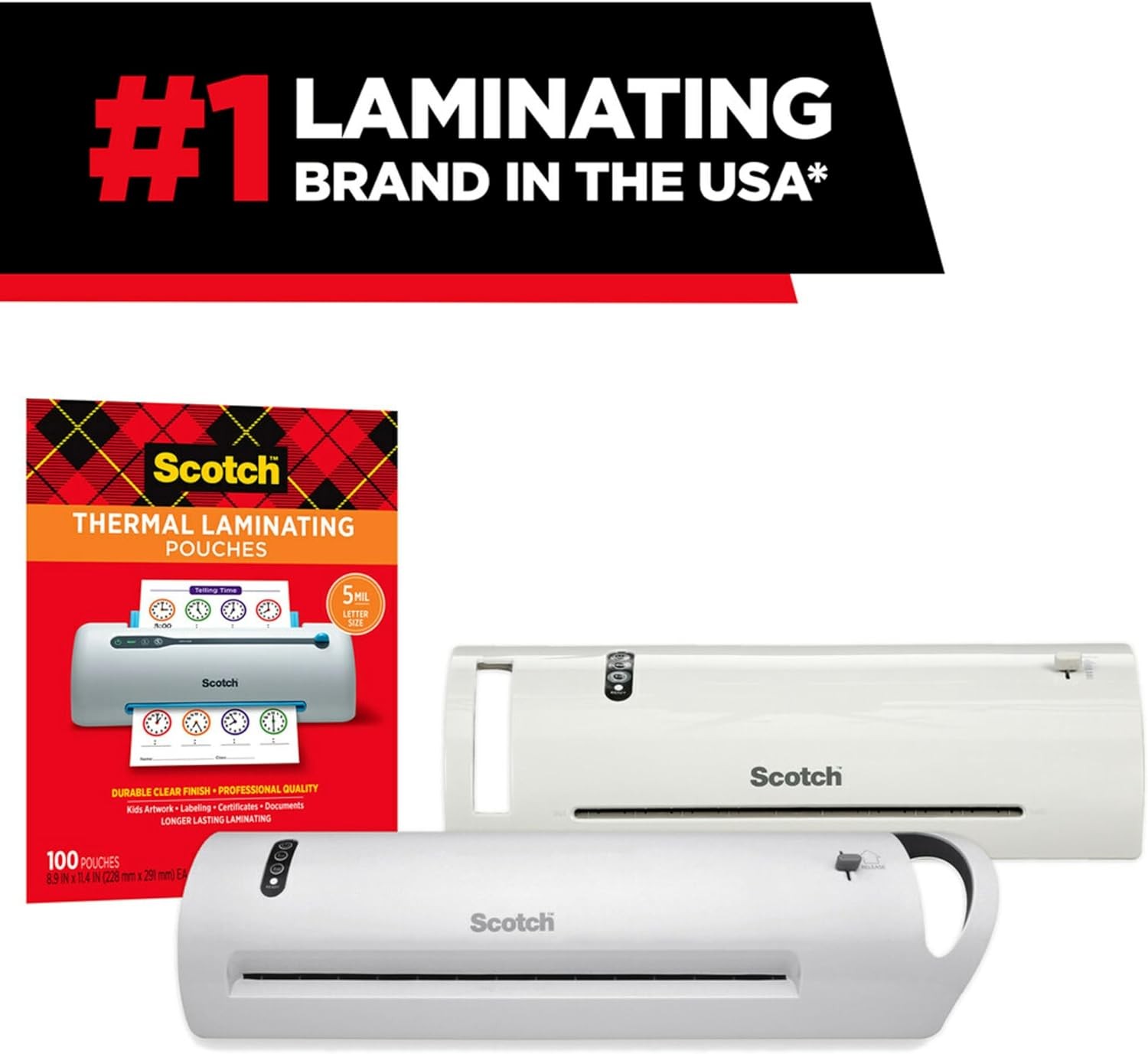 Scotch Thermal Laminating Pouches – 5 Mil, 7 x 5 Inches, Photo Size, 20-Pack –