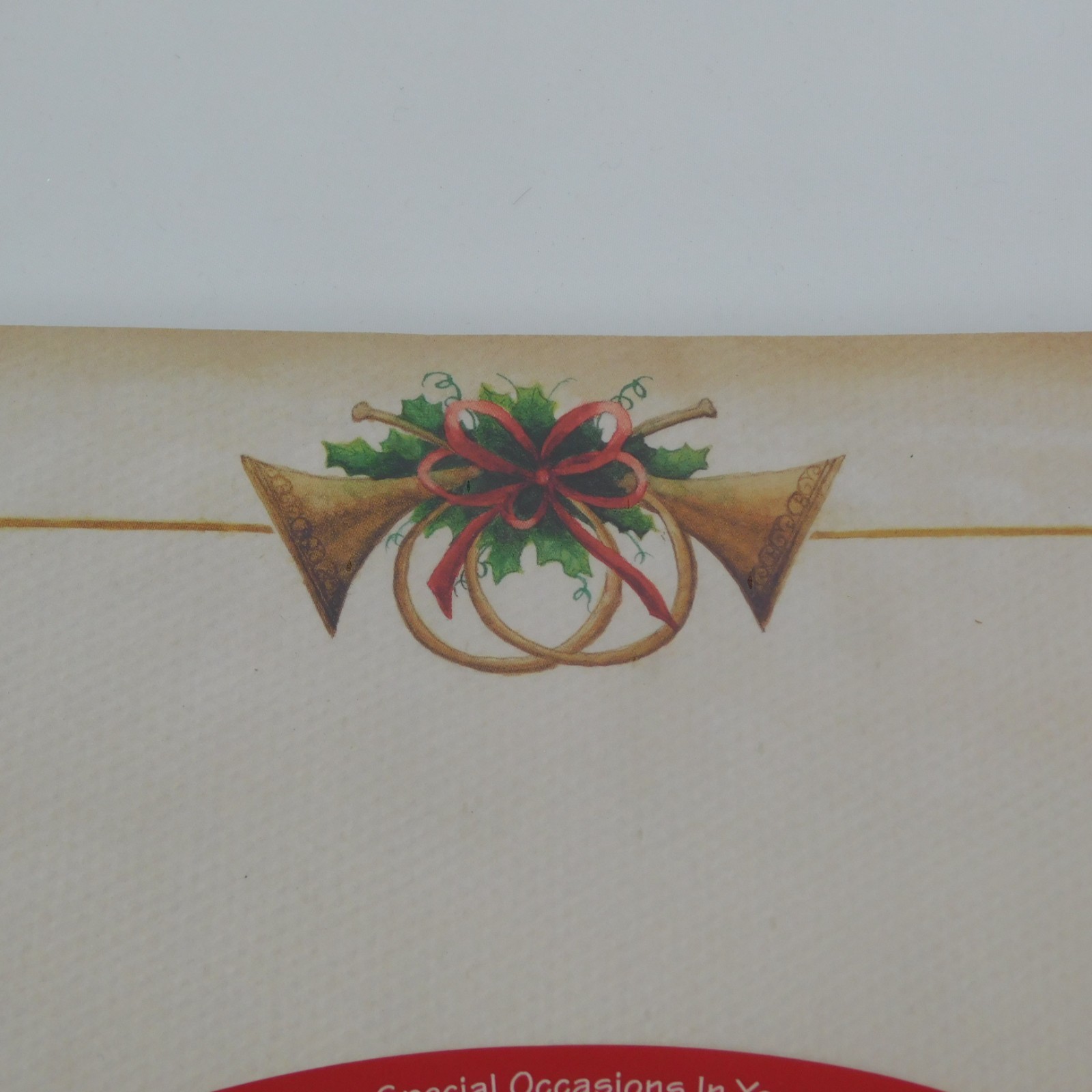 Antique Horns 50 sheets Easy to Print Computer Paper Letterhead Christmas New