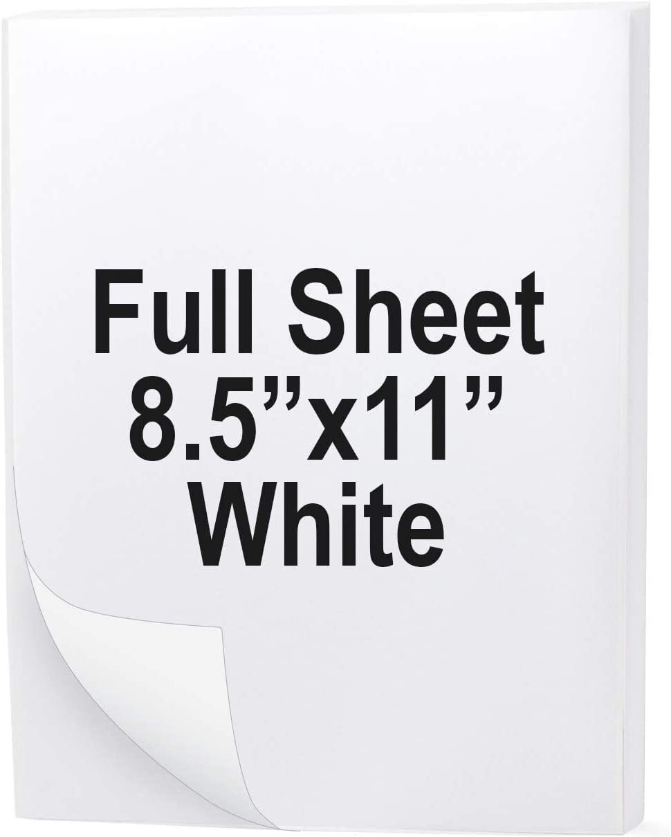 100 Full Sheets Label – Koala Sticker Paper for Inkjet + Laser Printers 8.5×11