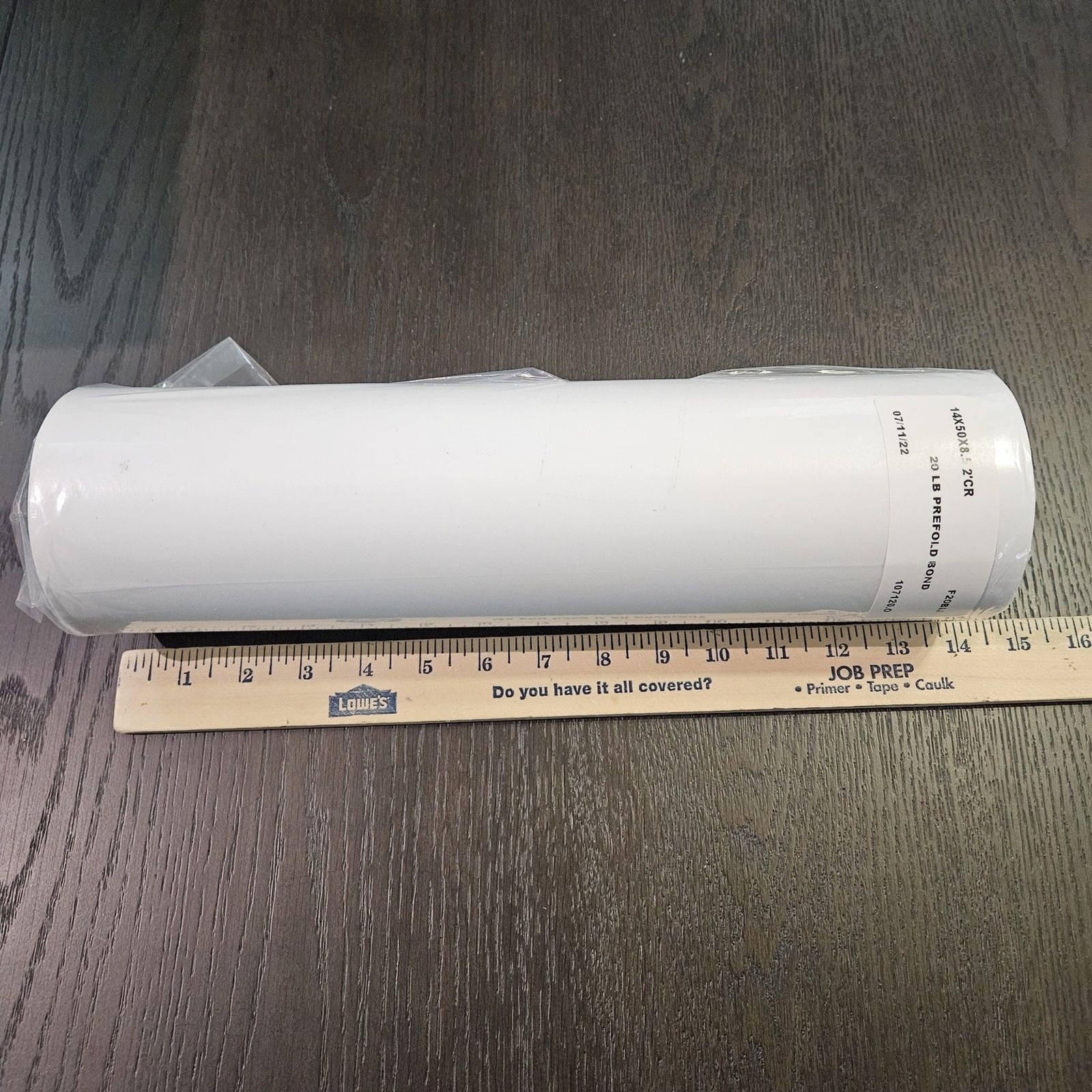4 Rolls Prefold Bond Paper 20lb 14″ X 50′ X 8.5″ 2 In. Core New Open Box