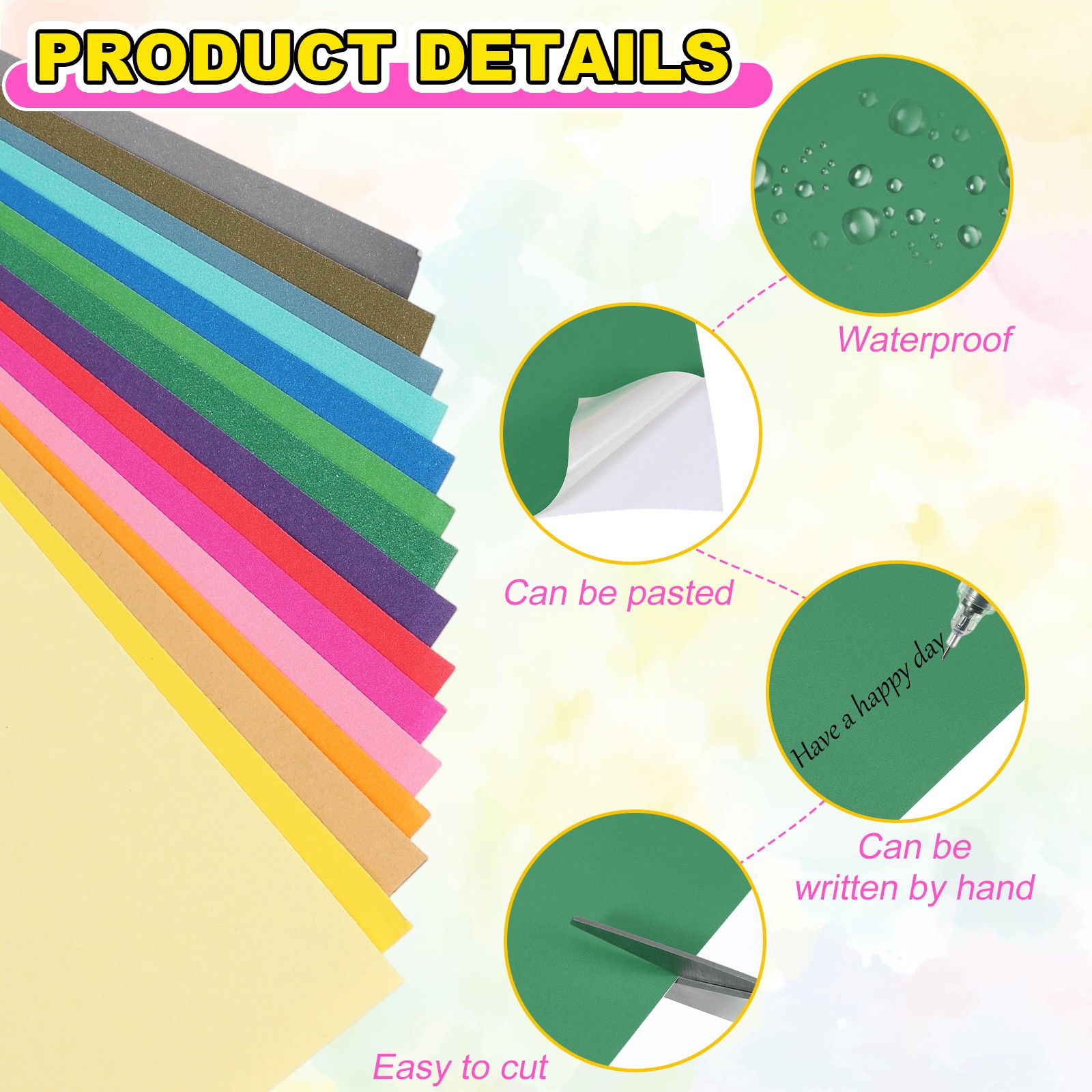 40 sheets of stickers A4 for labels, green sticker paper, 40pcs for shipping