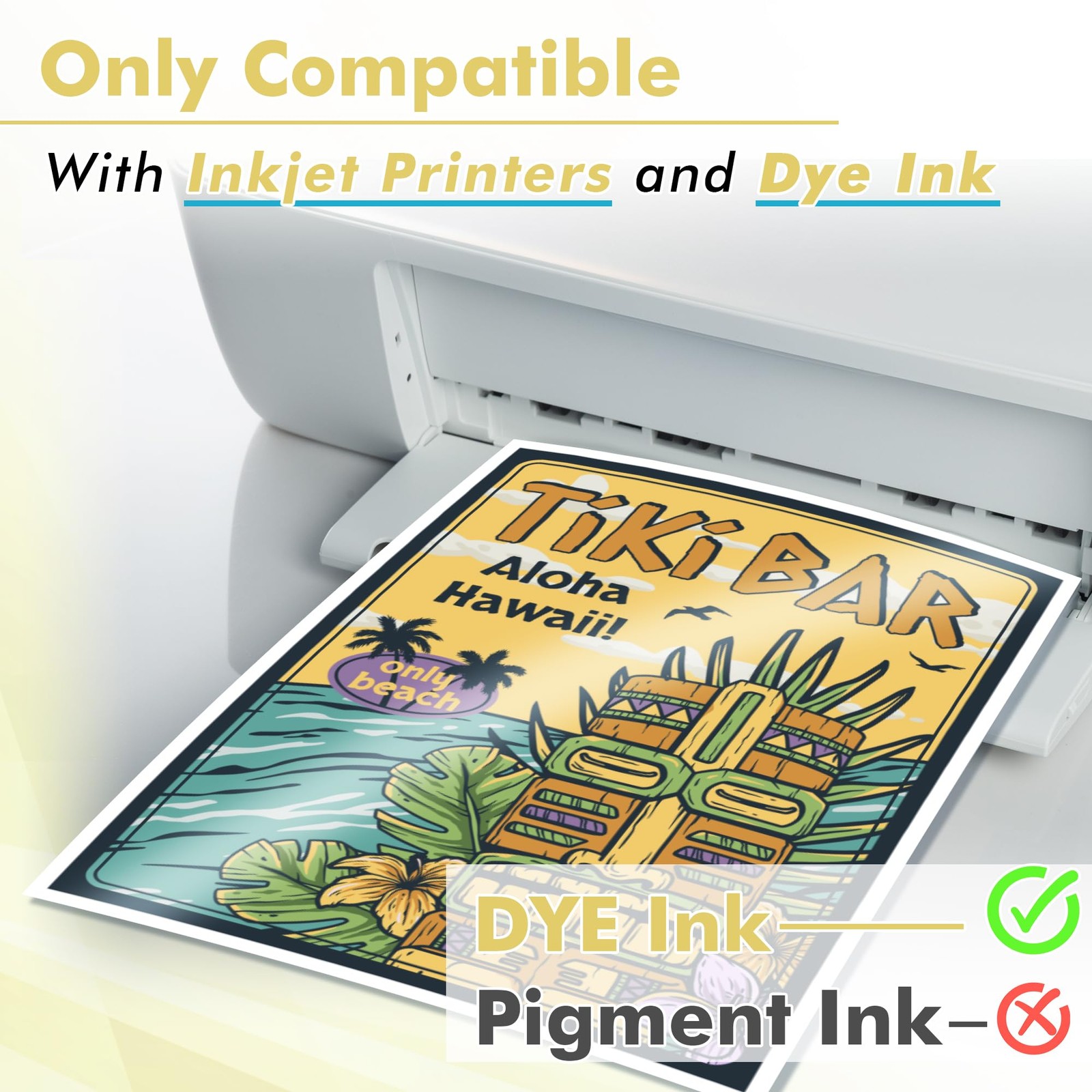 Koala Glossy Inkjet Photo Paper Thick 13×19 Inch 100 Sheets, 54lb Dye Ink Set