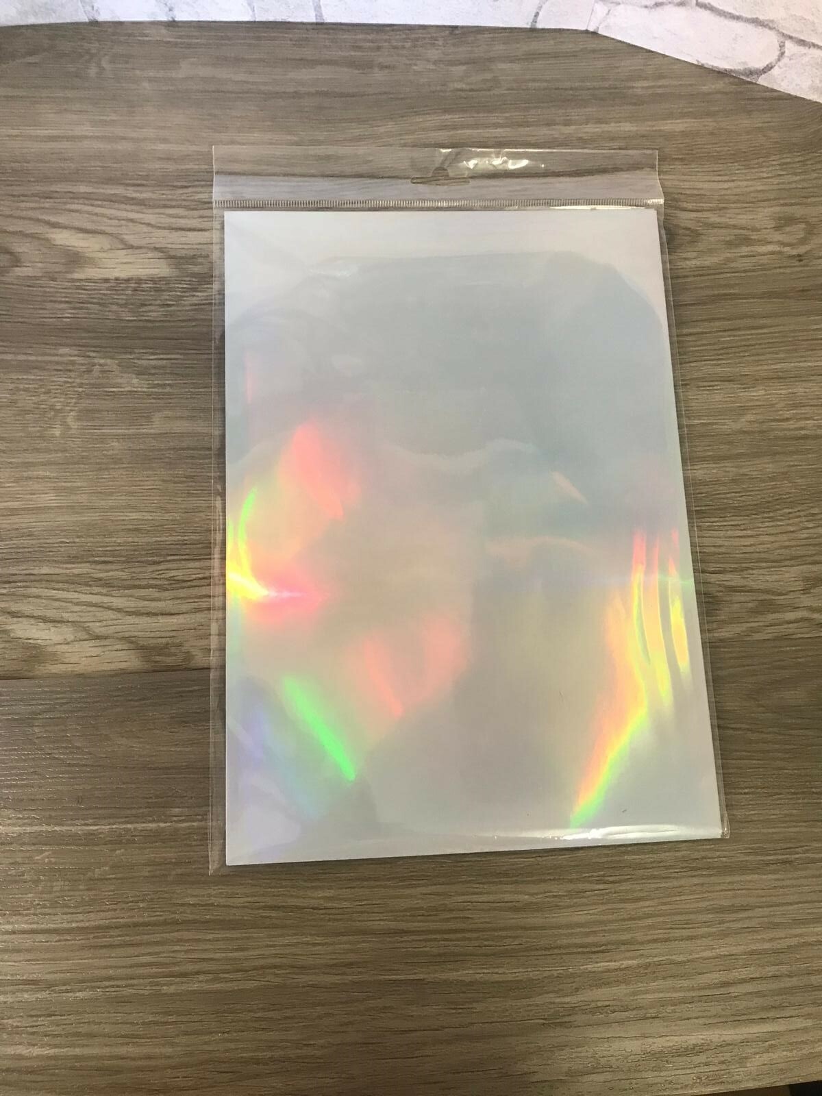 10 A4 Premium HOLOGRAPHIC Self Adhesive LASER Printable PP Film Sticker Sheets