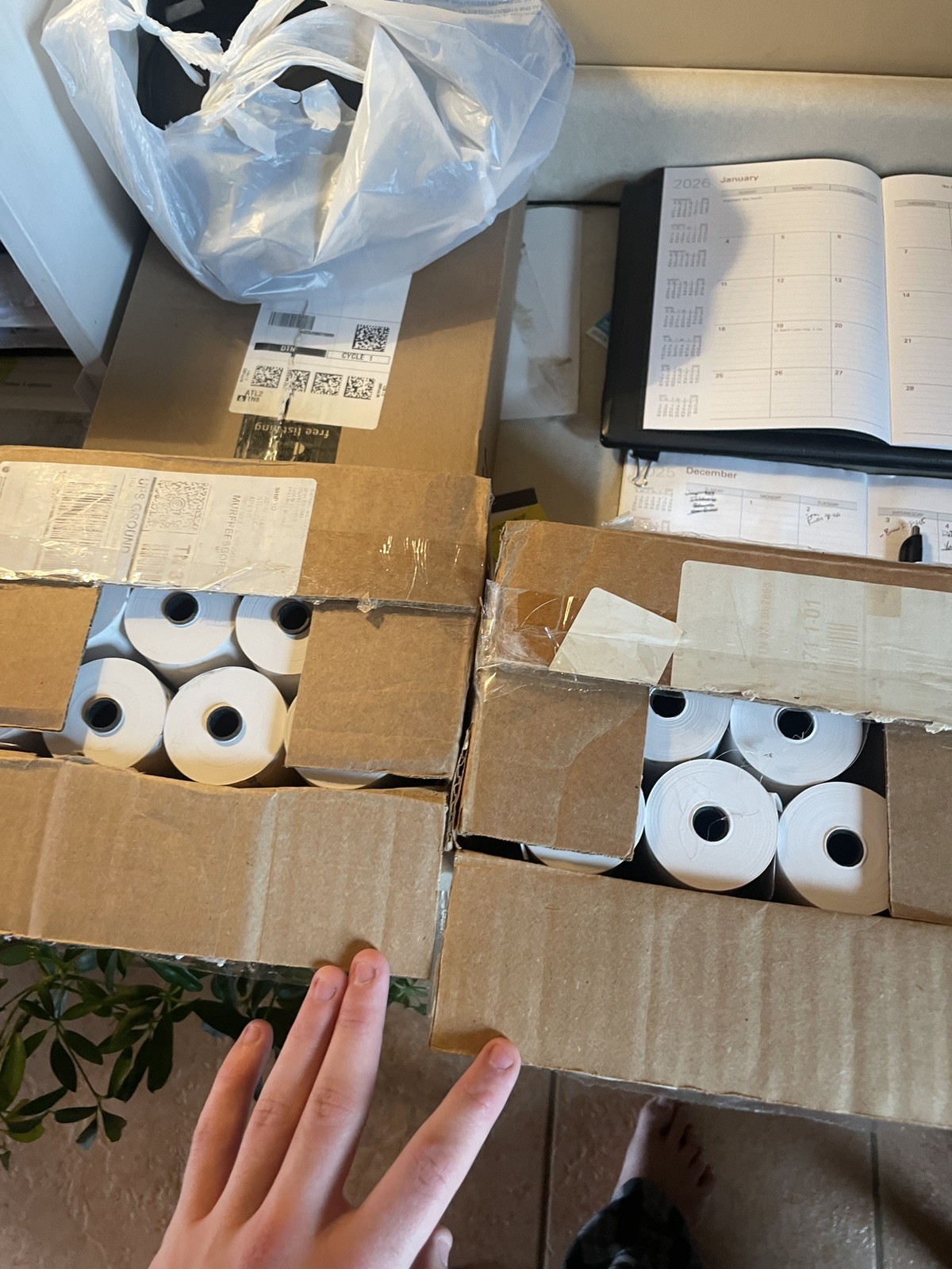 23-Pack Brother Compatible Thermal Receipt Paper Rolls – 2 1/8″ x Large 8 7/16″