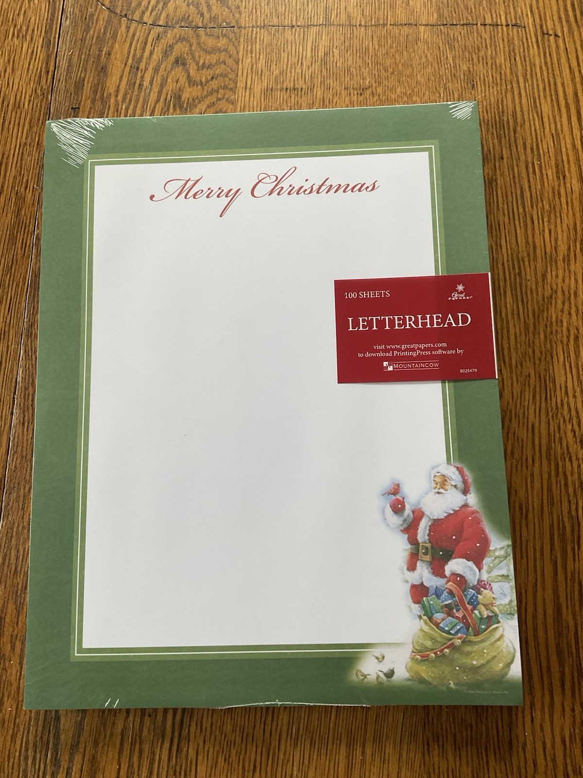 Letterheads Christmas / Holiday Designs Set Of 2 , 100 Pages New