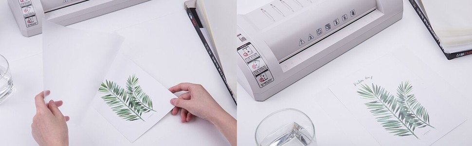 Thermal Laminating Pouches 8.9 x 11.4, 3Mil Thickness, Crystal Clear Finish, 200
