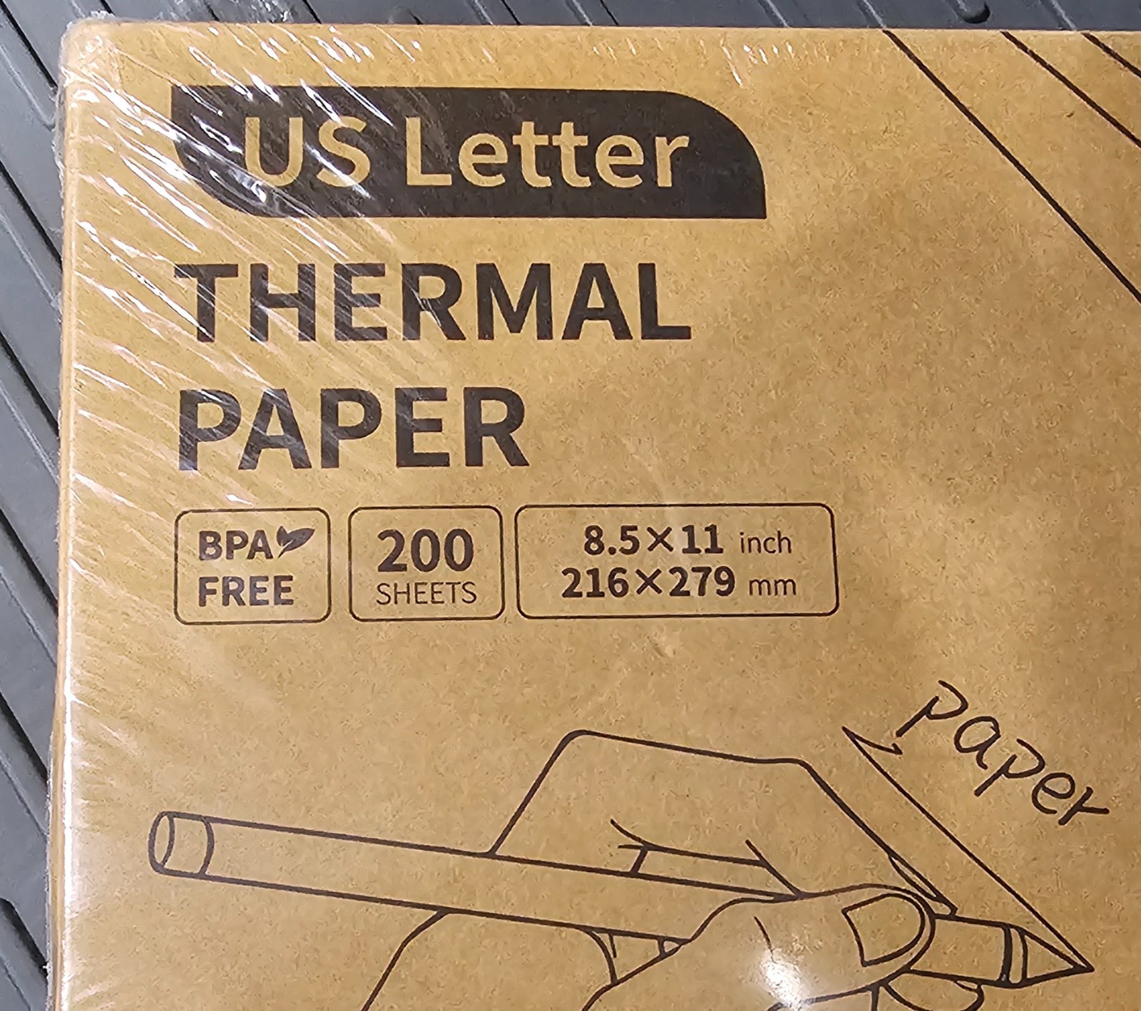 200 Sheets Thermal Printer Paper 8.5 X 11 Inch US Letter Size Thermal Paper