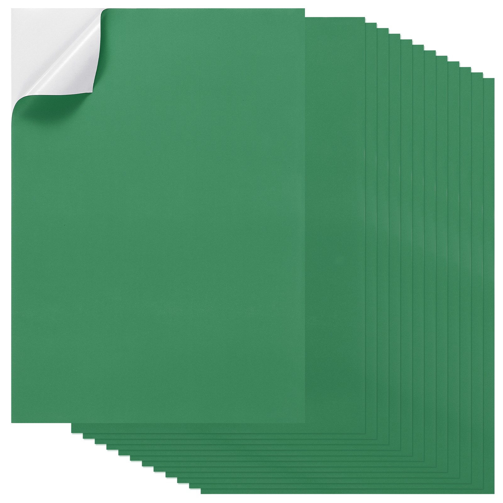 20 Sheets Adhesive Labels A4 for Shipping, Green, 20Pcs for Label Sticker