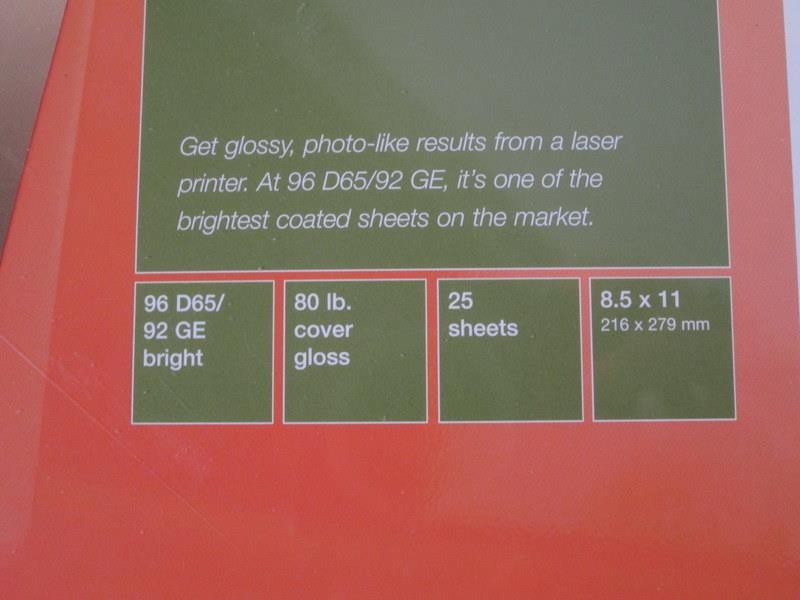 8 Sealed Packages Domtar Microprint Coated Laser Paper – Various Weight Covers