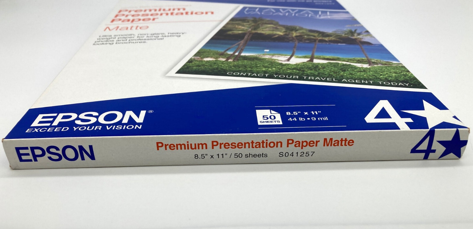 Epson S041257 Matte Paper Premium Presentation 8.5 X 11 Ink Jet – 41 SHEETS