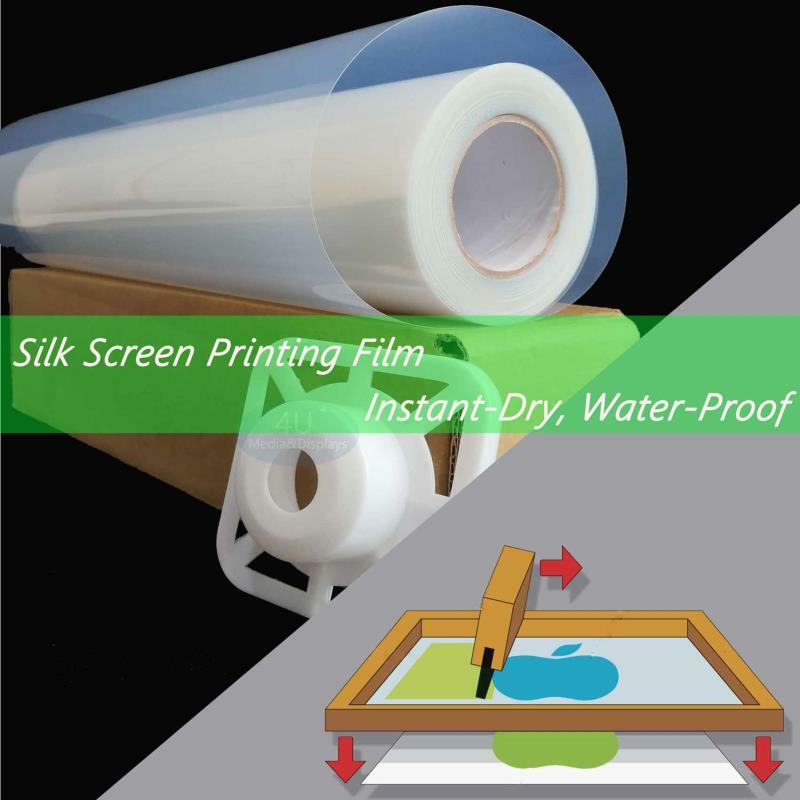 Waterproof Inkjet Instant-Dry Silk Screen Printing Transparency Film 30″x100ft