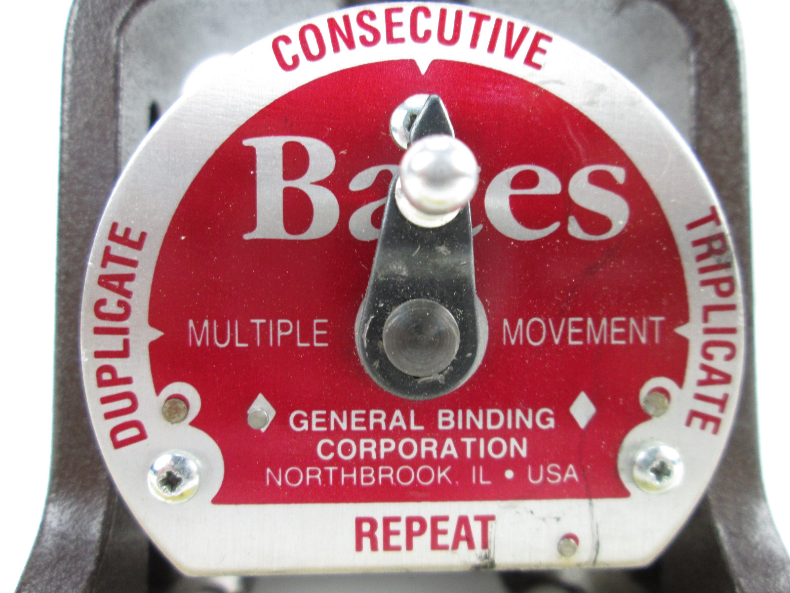 Bates Numbering Machine 6 Wheels Style E Multiple Movement Dup Con Tri Repeat T