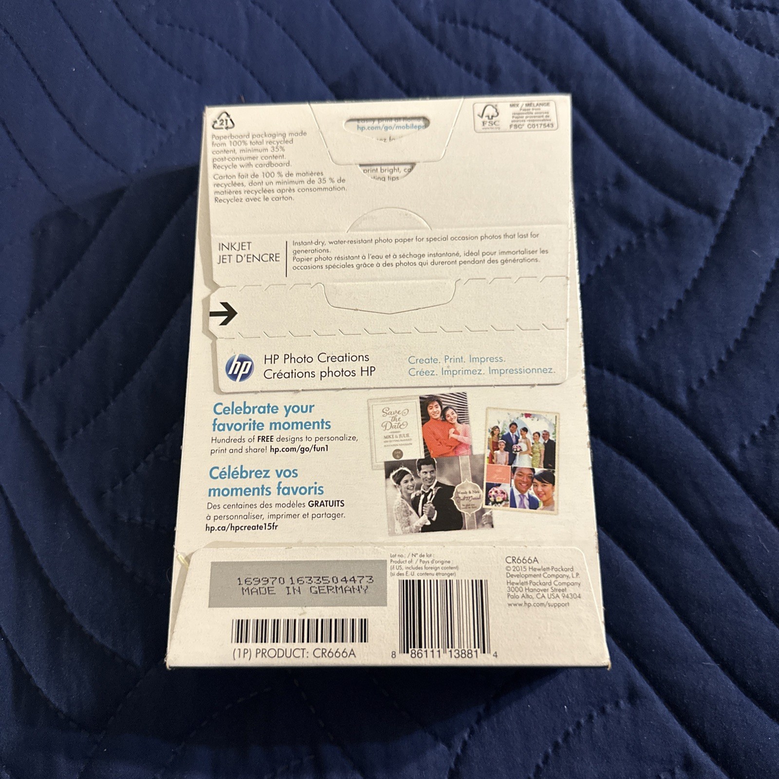 HP Premium Plus Soft Gloss Photo Paper 100 Sheets 4×6 Hewlett Packard
