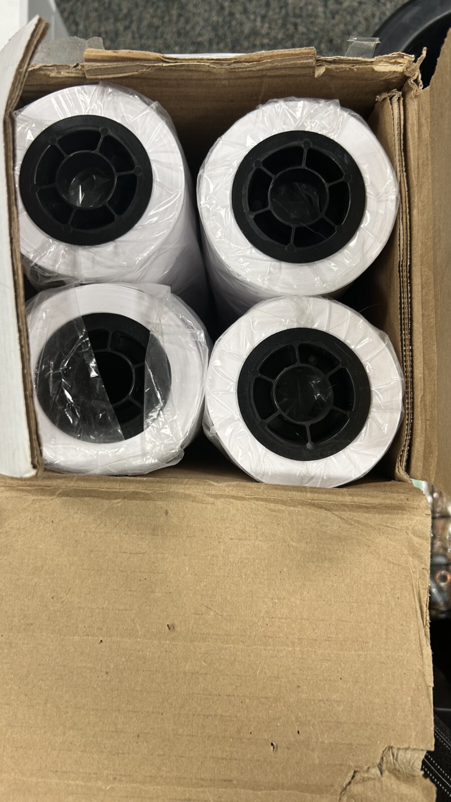 4 Rolls 24″ x 150′ 20lb Bond for HP DesignJet Plotter Paper 2-inch Core