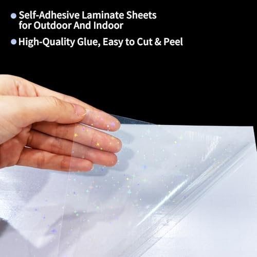 36 Sheets Holographic Sticker 11.7 x 8.3 Inches Star/36 Sheets