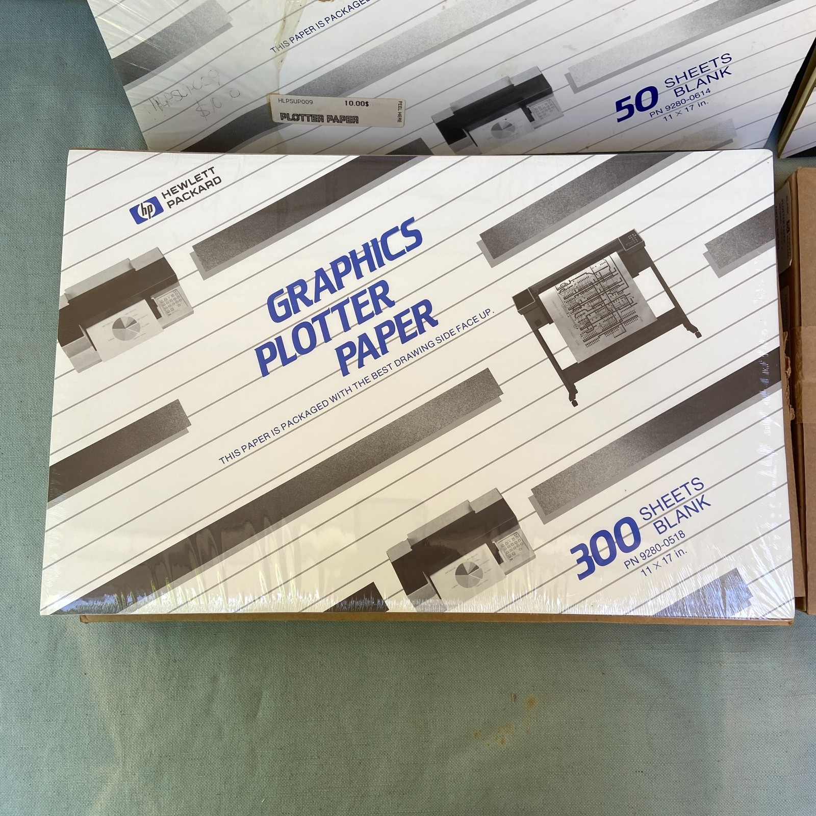 New Vintage Hewlett Packard HP Graphics Plotter Paper 11”x17” 800 Sheets NIP NOS