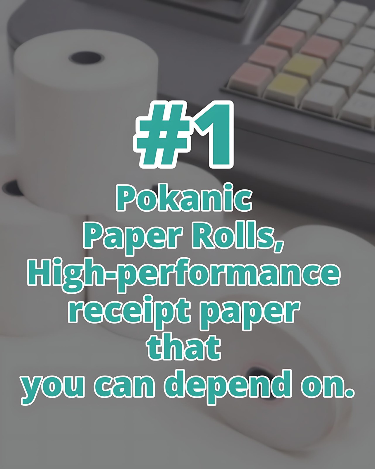 Pokanic 3″ x 150′ 1 Ply Bond [30 Rolls] White Paper Kitchen Receipt POS
