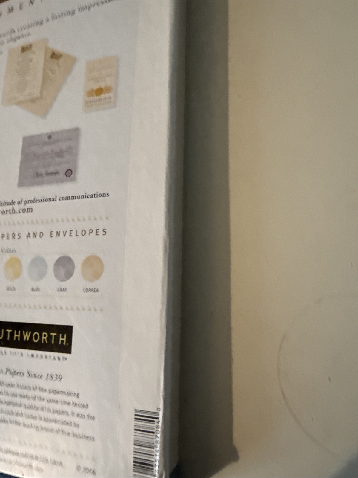 SOUTHWORTH FINE PARCHMENT PAPER IVORY 100 SHEETS 8.5 INCH BY 11 INCH OPEN BOX